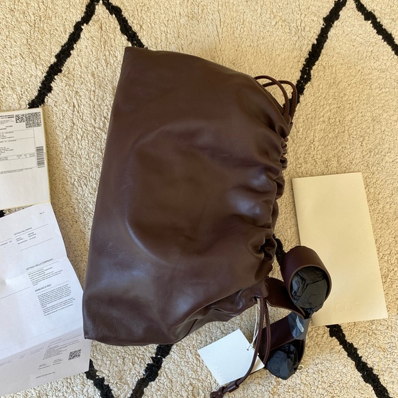 COS cavatelli Clutch - burgundy Leather - Picture 3 of 5